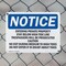 Signmission Entering Private Property Stay Below High OSHA Notice Sign, Plastic, 10in W x 7in L, 2PK OS-2PACK-NS-P-710-L-12089 - alternate 2